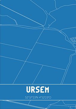 Blueprint | Map | Ursem (North Holland) by Rezona