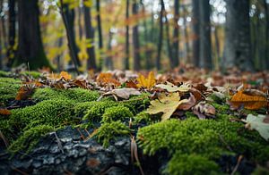 Spaziergang im Herbstwald