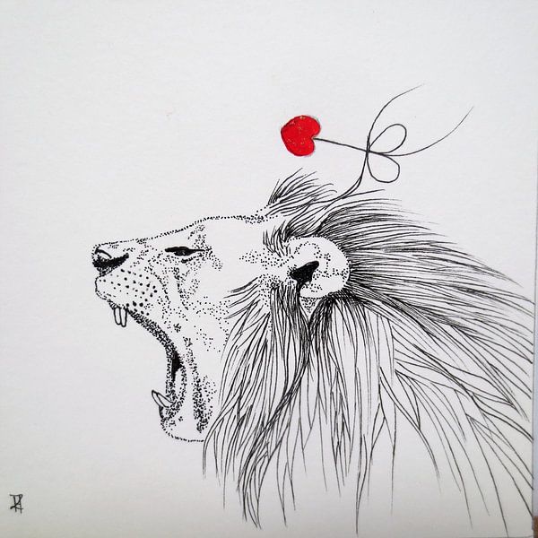 HeartFlow Lion par Helma van der Zwan