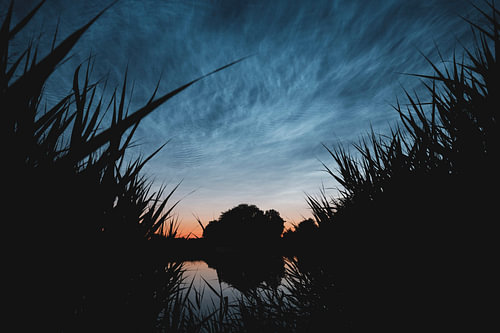 Blauwe uur afleiding