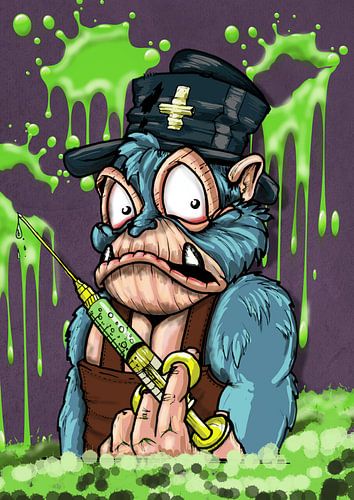 Affe Krankenschwester