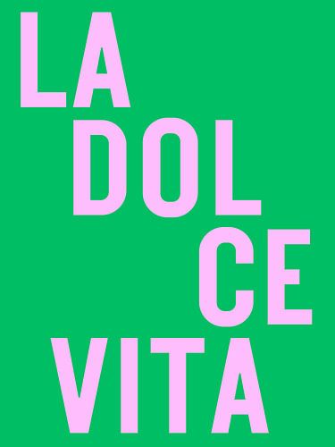 La dolce vita - groen/roze