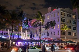 Miami Beach, Ocean Drive - Clevelander South Beach Hotel and Bar bei Nacht