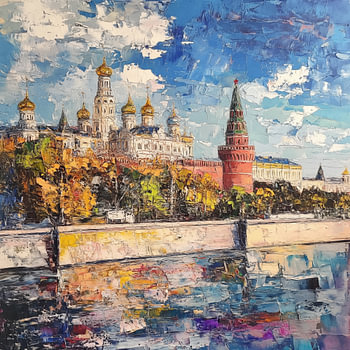 Großer Kreml Palast moskou russland abstrakt