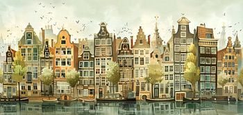 Schilderij van Amsterdam