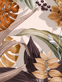 Set of flowers and plant illustrations von Online Arts