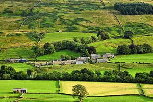 Blick auf den Weiler Satron im Swaledale