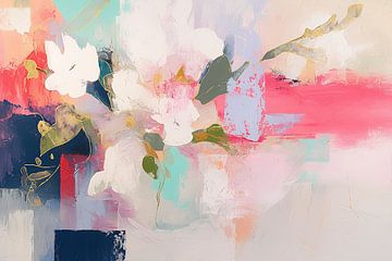 Bloem van Abstract Schilderij