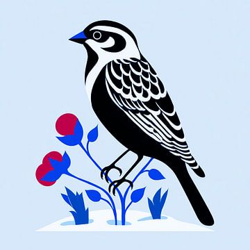 Piep! Blütenfreund | Porträt einer Spatzin