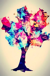 Bunter abstrakter Baum