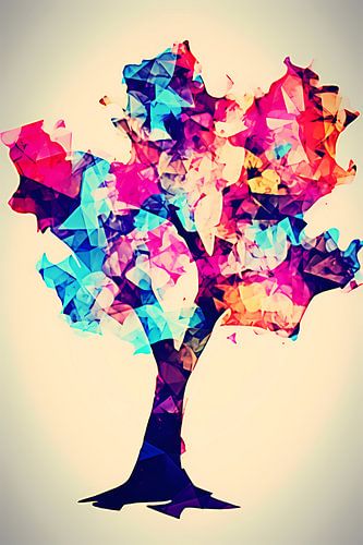 Kleurrijke Abstracte Boom