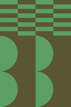 Bold colors and stripes collection. Olive and green no. 6 by Dina Dankers