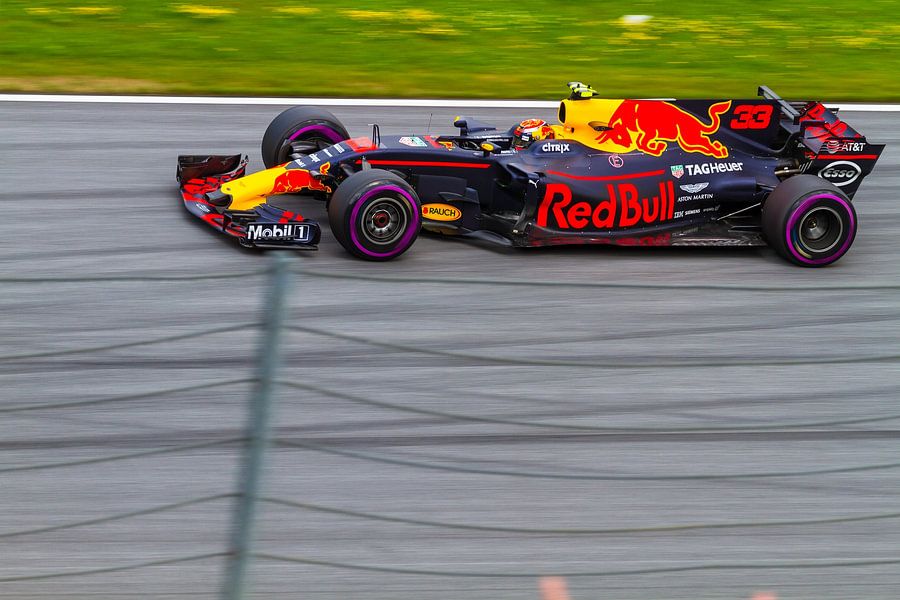 Max in actie tijdens de Grand-Prix van Oostenrijk 2017