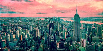 Manhattan - vintage II by Caroline Boogaard