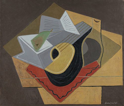 The Black Mandolin (1926) by Juan Gris