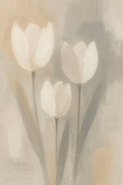 Zachte Tulpen: Een Minimalistische Bloemengroet