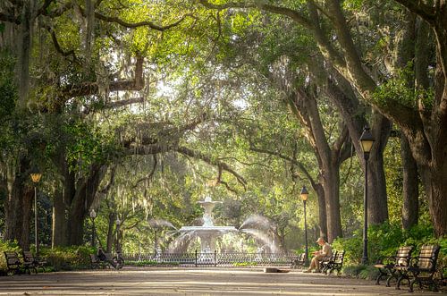 Guitar Man in Forsyth Park, Savannah