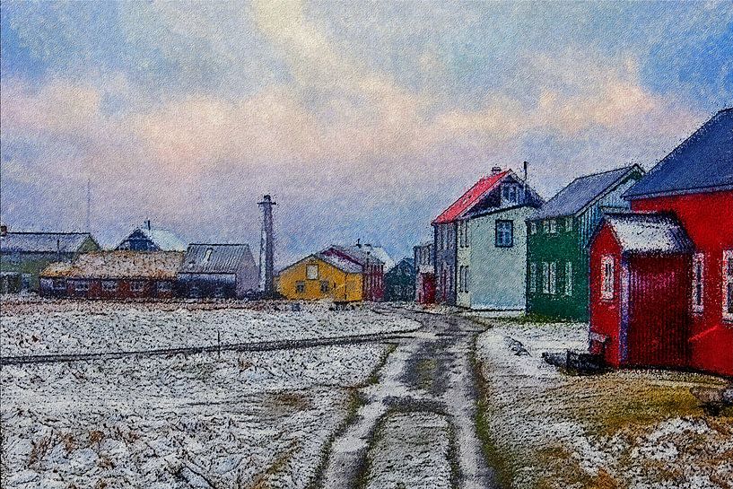 Winter auf Flatey von Frans Blok