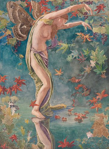 Herfstbladeren strooien, John La Farge