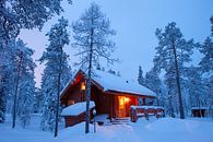 Hut in Finland van Menno Boermans thumbnail