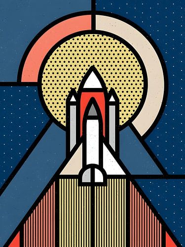 Raket gaat naar uitvinding