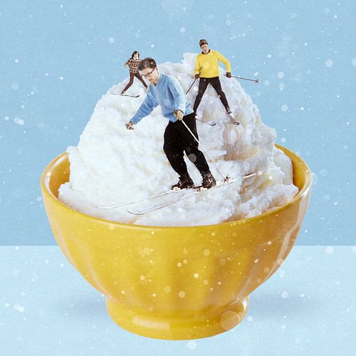 Icecream Skiing von Marja van den Hurk