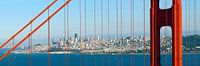Golden Gate Bridge Panorama van Melanie Viola thumbnail