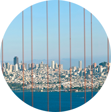 Golden Gate Bridge Panorama van Melanie Viola