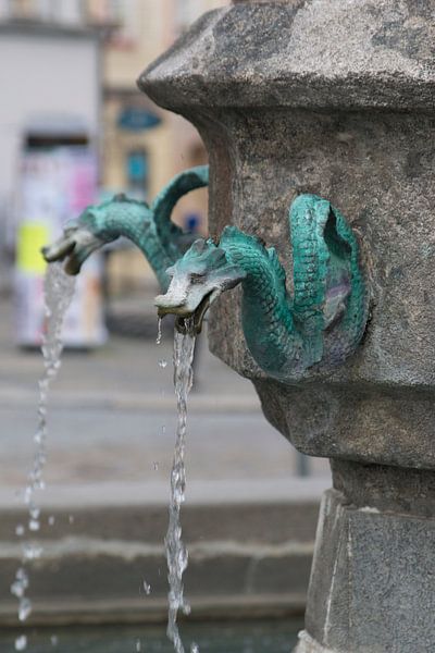 Fountain with dragons by Eric Verhoeven