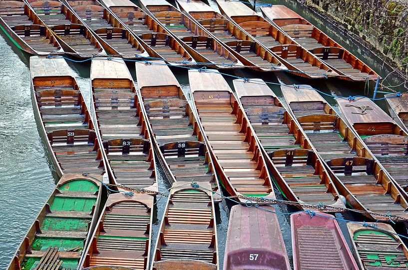 Boote in Oxford, England von Frans Blok