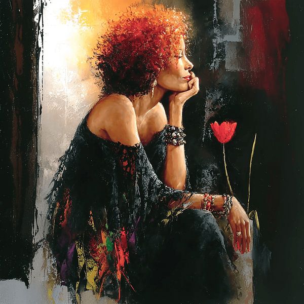 Fiery Red and Bloom by Karina Brouwer