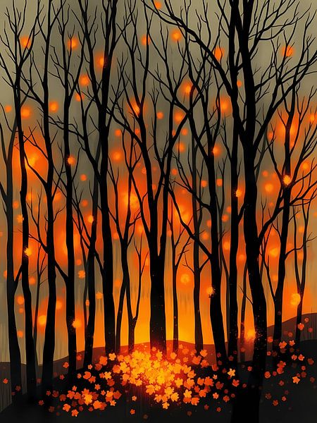 Whispers of Fireflies by Artistic
