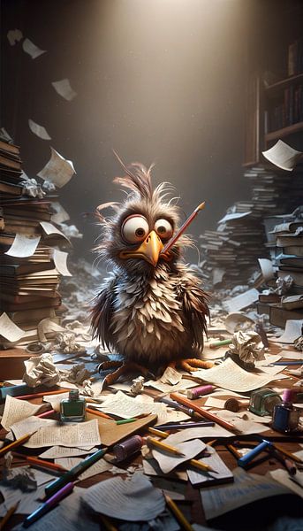 Chaotic writer's dream by artefacti
