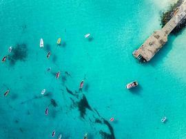 Bunte Boote von Martijn Kort