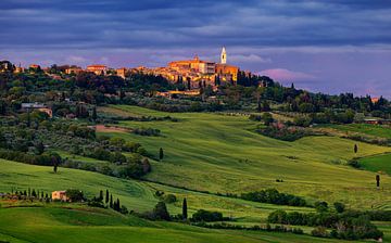 Pienza in the blue hour, Italy