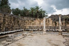 Romeinse ruines in Bet She An in Israel