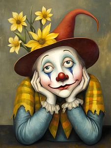 Nachdenklicher Clown