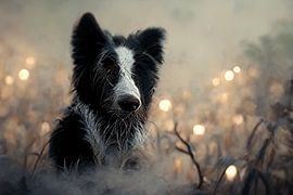 Border collie AI sur Kim van Beveren