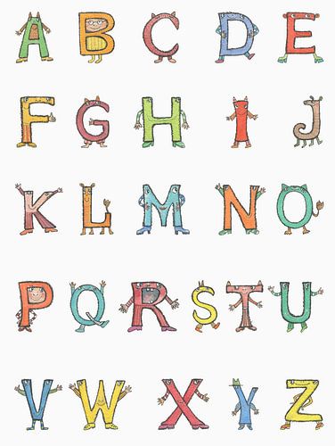 Happy letters - ABC by Sonja Mengkowski