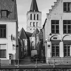 St Gillis church in Bruges | City photography | Black-and-white by Daan Duvillier | Dsquared Photography