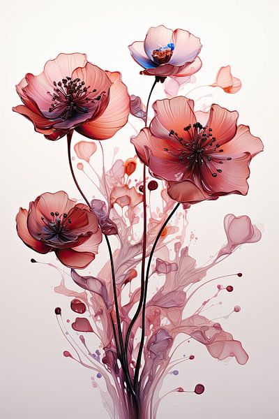 Coquelicots liquides par Bert Nijholt