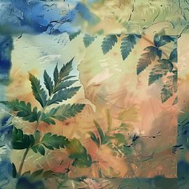 Seasonal leaf background by Ariadna de Raadt-Goldberg