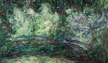 Claude Monet,De Japanse Brug, Detail, 1918-19