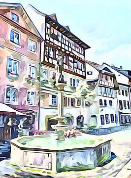 Stein am Rhein, Bodenmeer, motief 3 van zam art