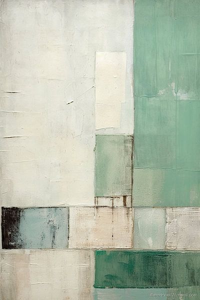 Groen-Blauw 115.43 van ARTEO Schilderijen