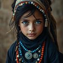 A berber girl wearing traditional clothing. by J.a Dijkstra thumbnail