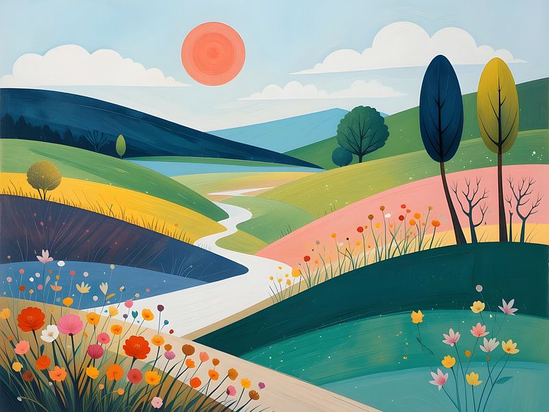 Bright day in rural tranquillity by HorizonArtistry