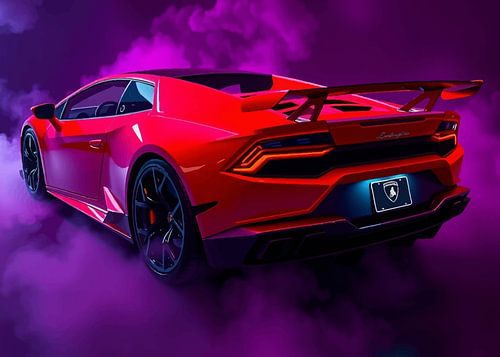 Lamborghini Gallardo Rood Neon