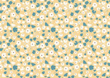 Wildblumen gelb grün weiß