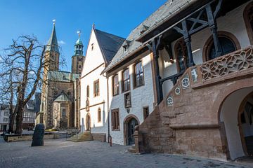 Goslar - Rathaus und Marktkirche St. Cosmas und Damian von t.ART